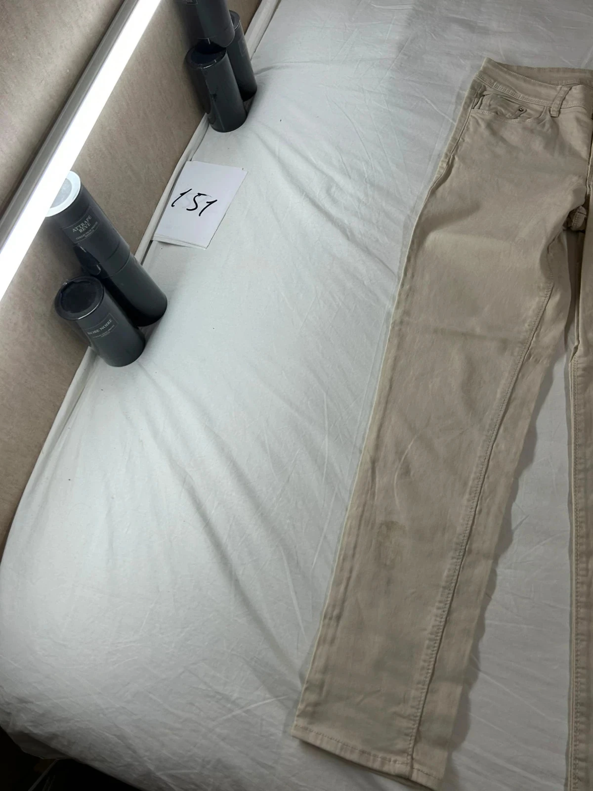 Beige crème cache cache jean – photo 3